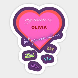 Olivia Sticker